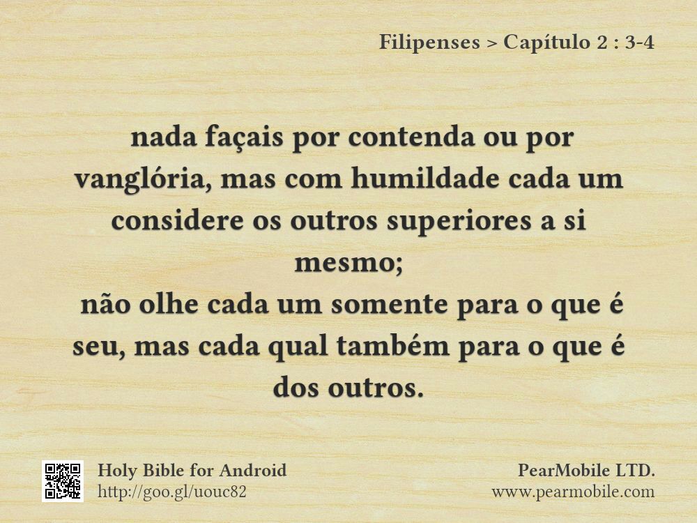 Filipenses, Capítulo 2:3-4
